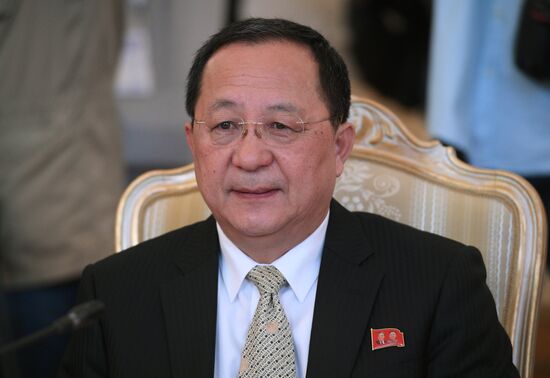 Russian Foreign Minister Lavrov meets with North Korean counterpart, Ri Yong-ho