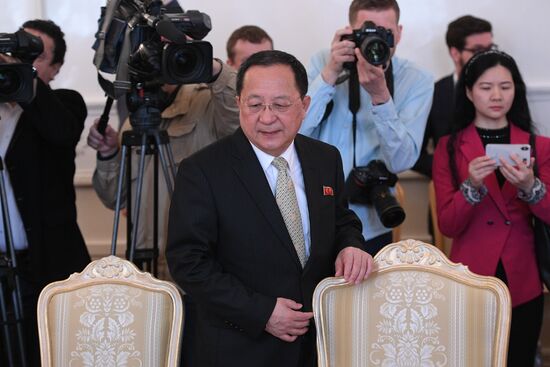 Russian Foreign Minister Lavrov meets with North Korean counterpart, Ri Yong-ho