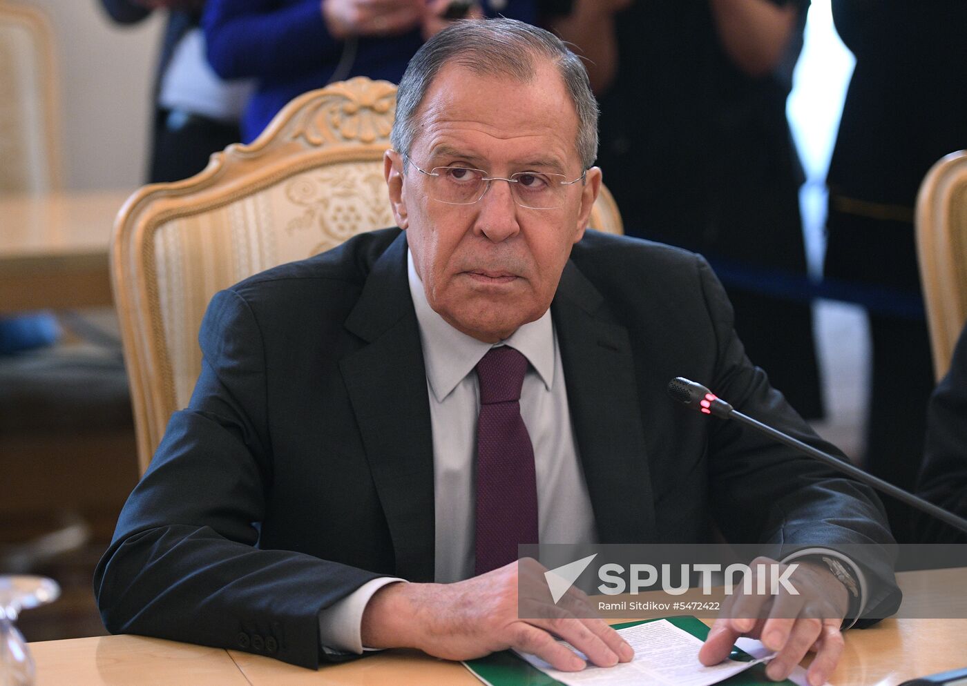 Russian Foreign Minister Lavrov meets with North Korean counterpart, Ri Yong-ho