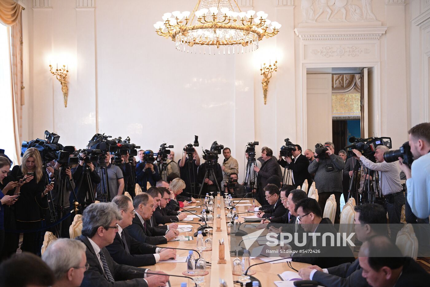 Russian Foreign Minister Lavrov meets with North Korean counterpart, Ri Yong-ho