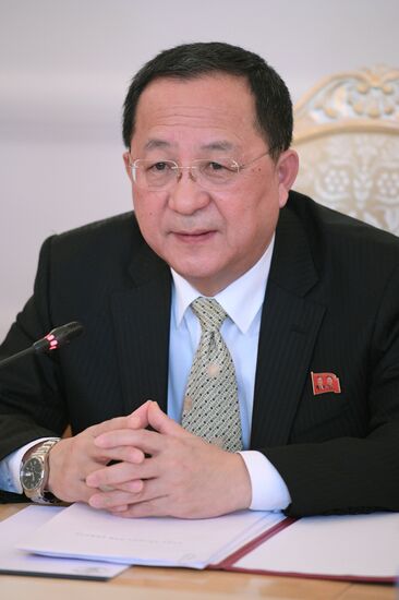 Russian Foreign Minister Lavrov meets with North Korean counterpart, Ri Yong-ho