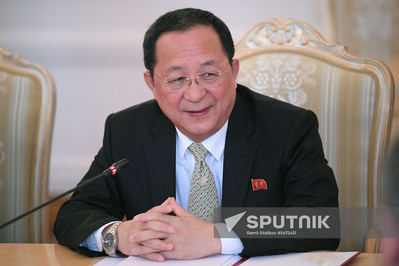 Russian Foreign Minister Lavrov meets with North Korean counterpart, Ri Yong-ho
