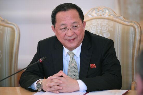 Russian Foreign Minister Lavrov meets with North Korean counterpart, Ri Yong-ho