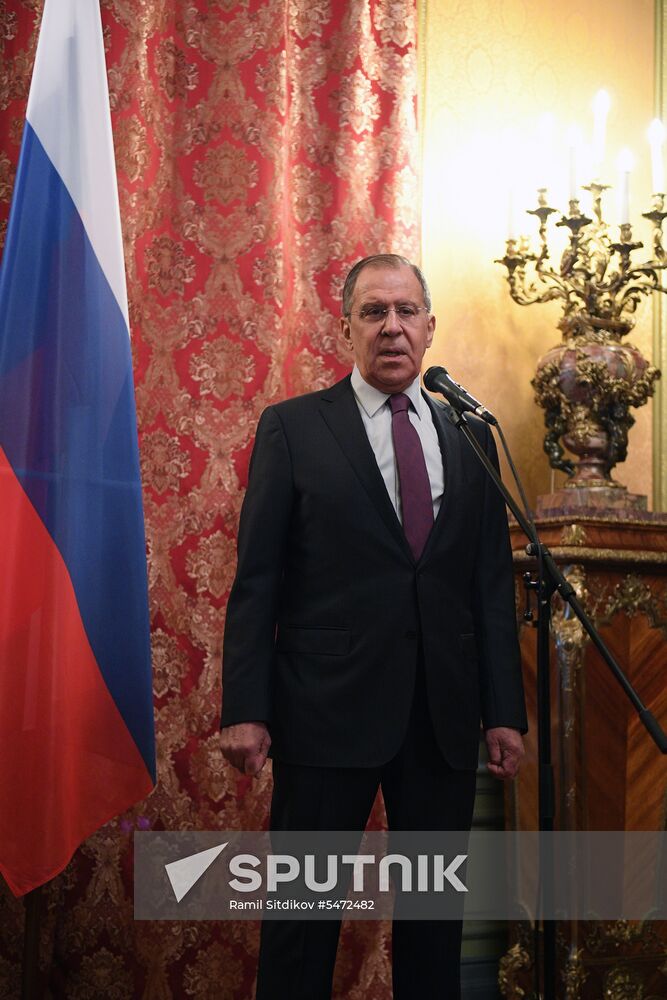 Russian Foreign Minister Lavrov meets with North Korean counterpart, Ri Yong-ho