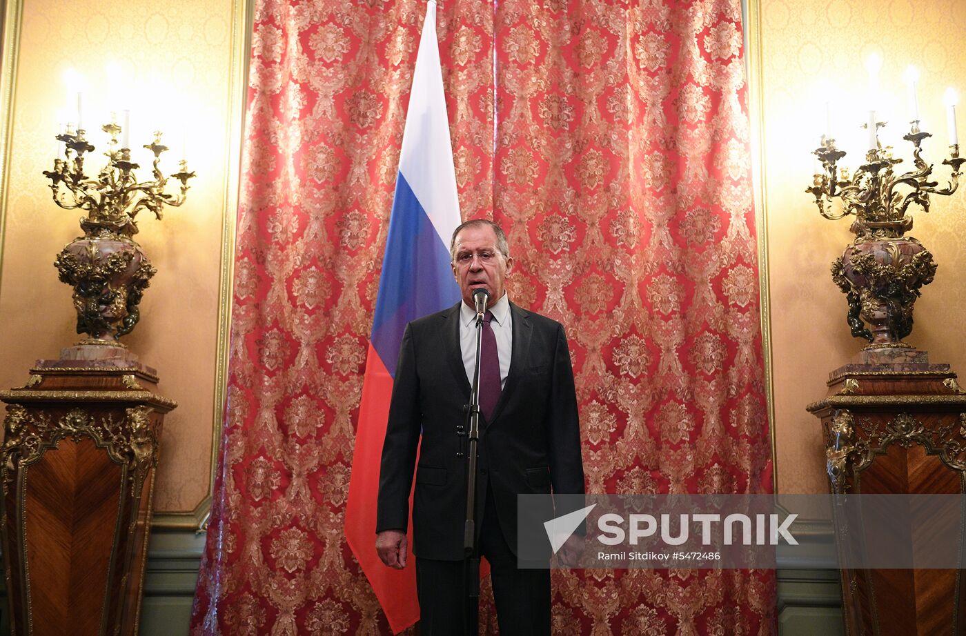 Russian Foreign Minister Lavrov meets with North Korean counterpart, Ri Yong-ho