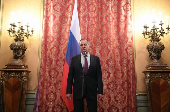 Russian Foreign Minister Lavrov meets with North Korean counterpart, Ri Yong-ho
