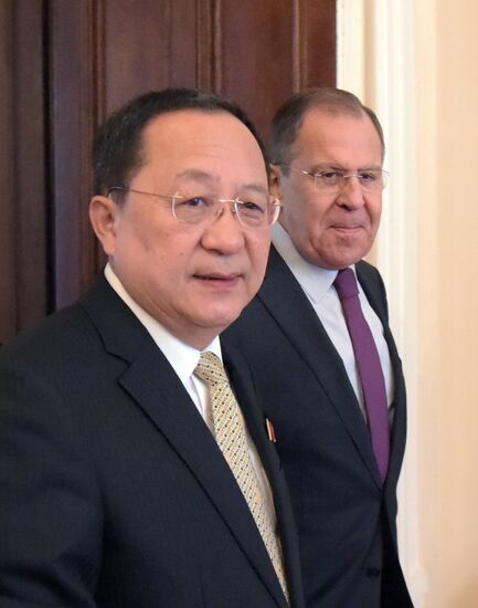 Russian Foreign Minister Lavrov meets with North Korean counterpart, Ri Yong-ho