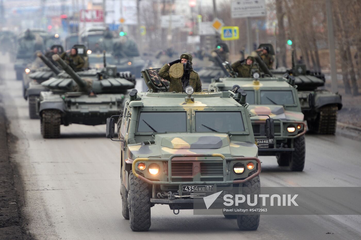 Victory Parade rehearsal in Yekaterinburg