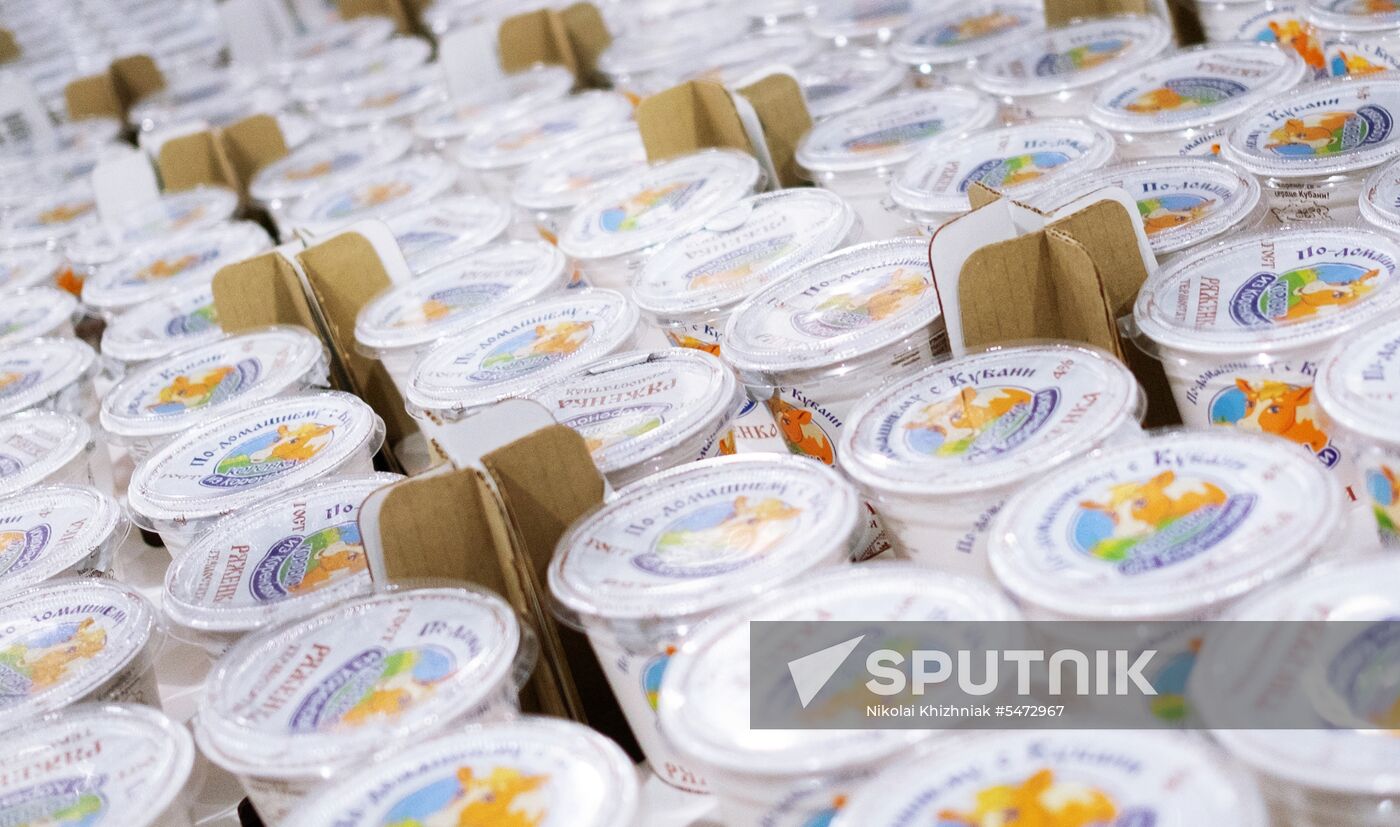 Korenovka cow ice cream production