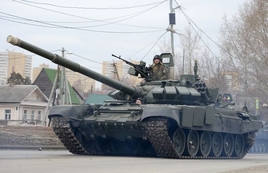 Victory Parade rehearsal in Yekaterinburg