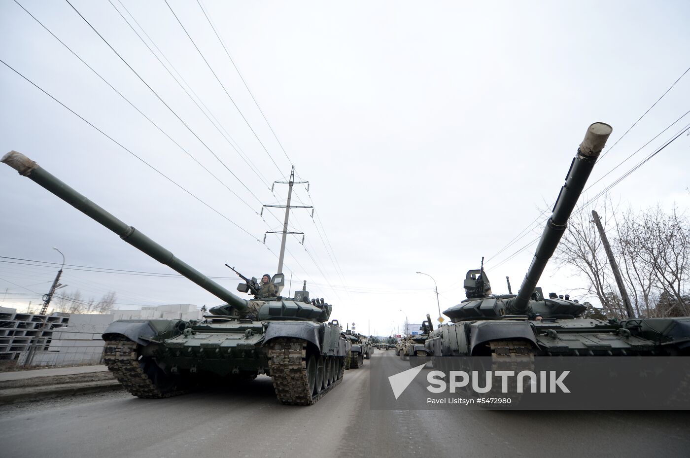 Victory Parade rehearsal in Yekaterinburg