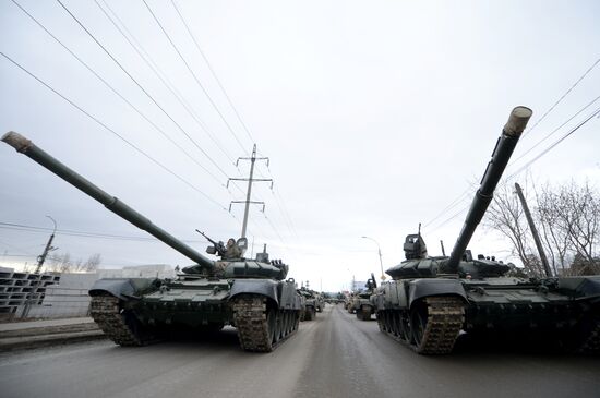 Victory Parade rehearsal in Yekaterinburg