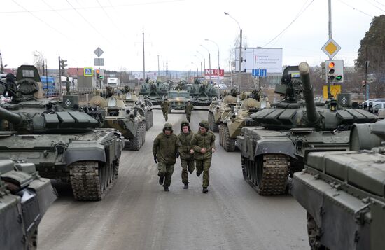 Victory Parade rehearsal in Yekaterinburg