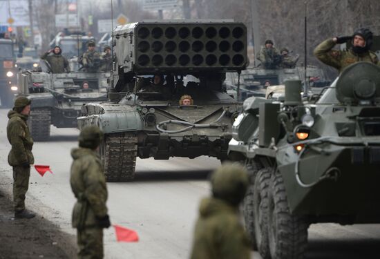 Victory Parade rehearsal in Yekaterinburg
