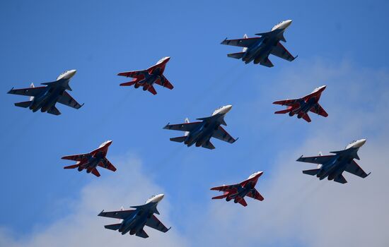 Victory Parade rehearsal