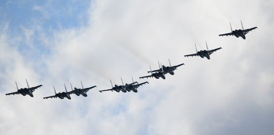 Victory Parade rehearsal