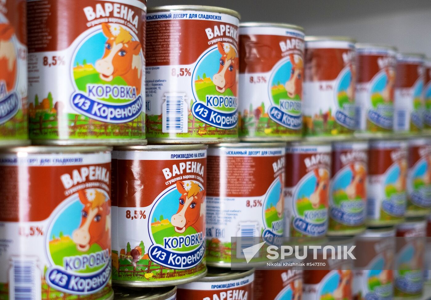 Korenovka cow ice cream production