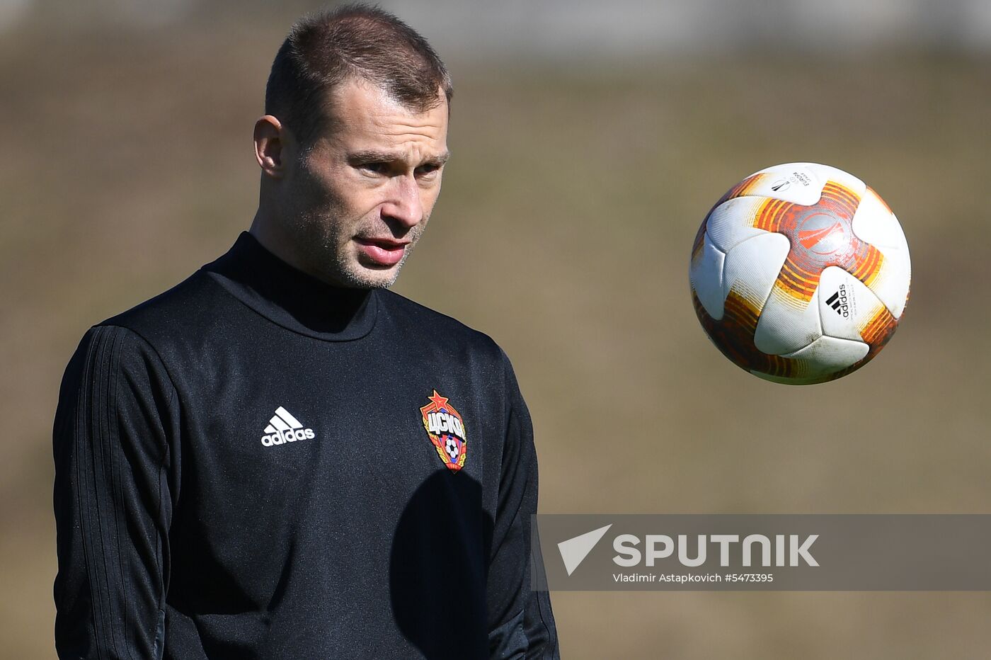 Football. UEFA Europa League. PFC CSKA's training session