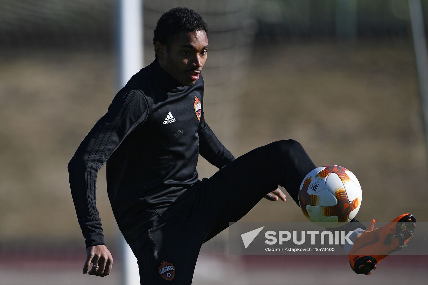 Football. UEFA Europa League. PFC CSKA's training session