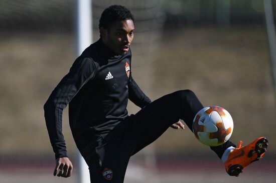 Football. UEFA Europa League. PFC CSKA's training session