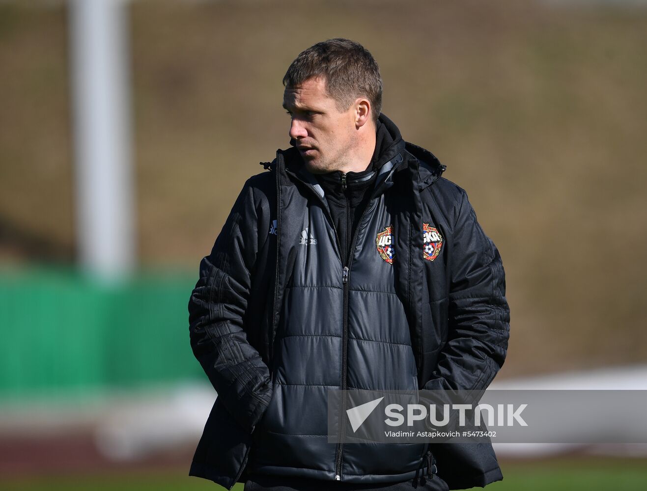 Football. UEFA Europa League. PFC CSKA's training session