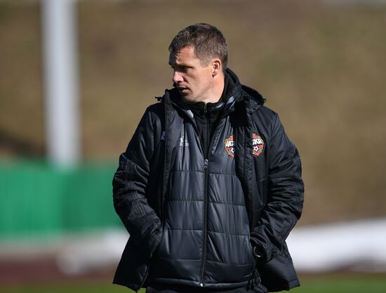 Football. UEFA Europa League. PFC CSKA's training session