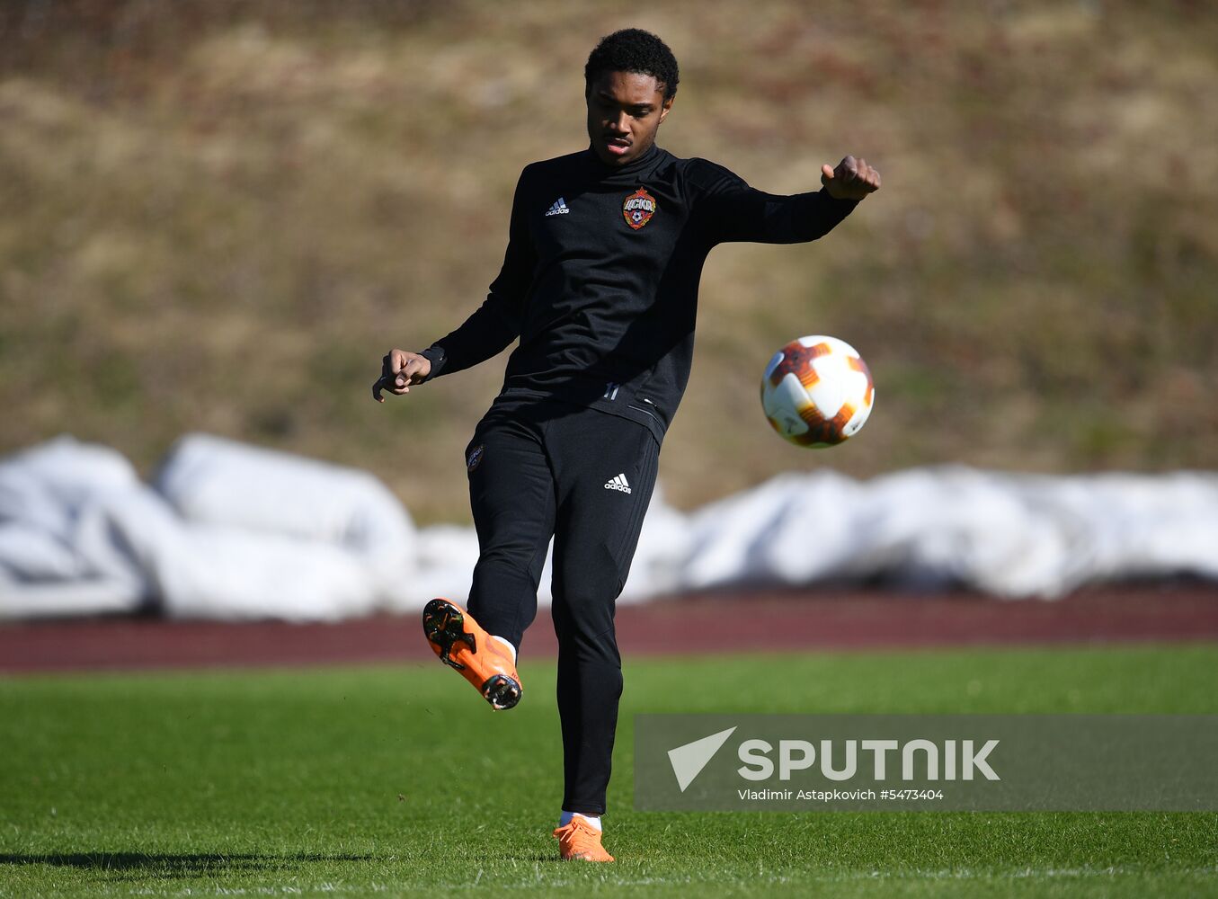 Football. UEFA Europa League. PFC CSKA's training session