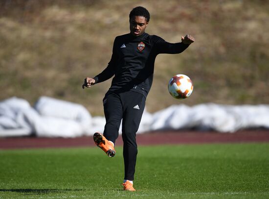 Football. UEFA Europa League. PFC CSKA's training session