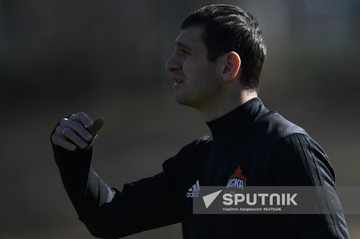 Football. UEFA Europa League. PFC CSKA's training session