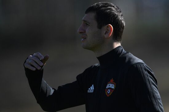 Football. UEFA Europa League. PFC CSKA's training session