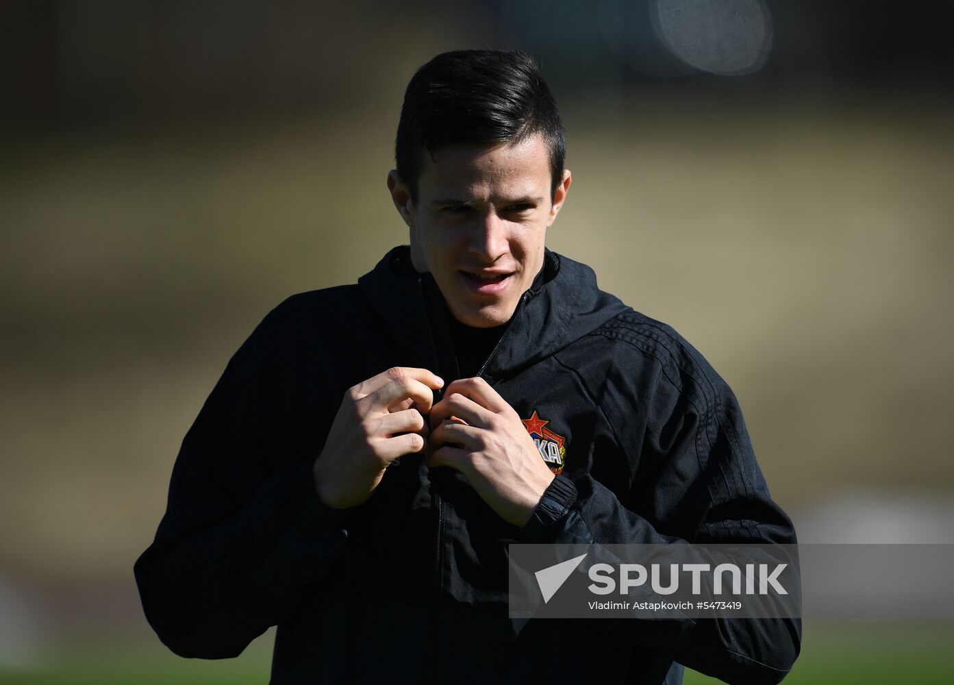 Football. UEFA Europa League. PFC CSKA's training session