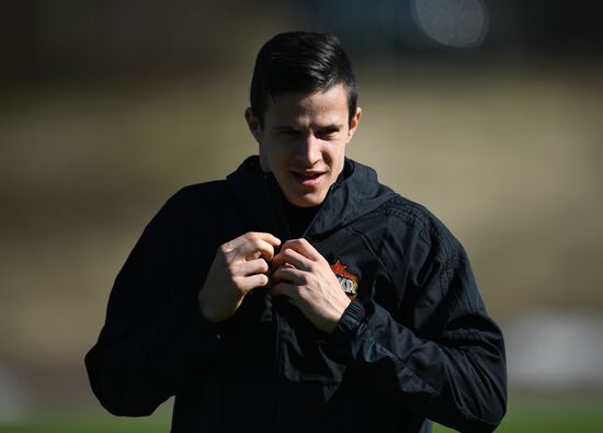 Football. UEFA Europa League. PFC CSKA's training session