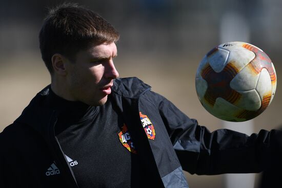 Football. UEFA Europa League. PFC CSKA's training session