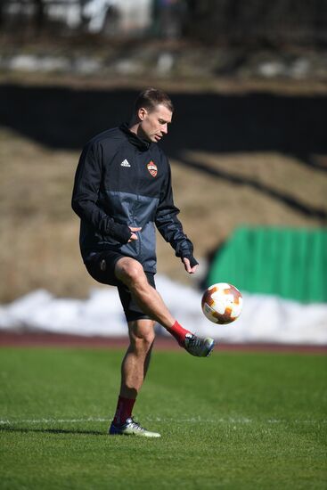 Football. UEFA Europa League. PFC CSKA's training session