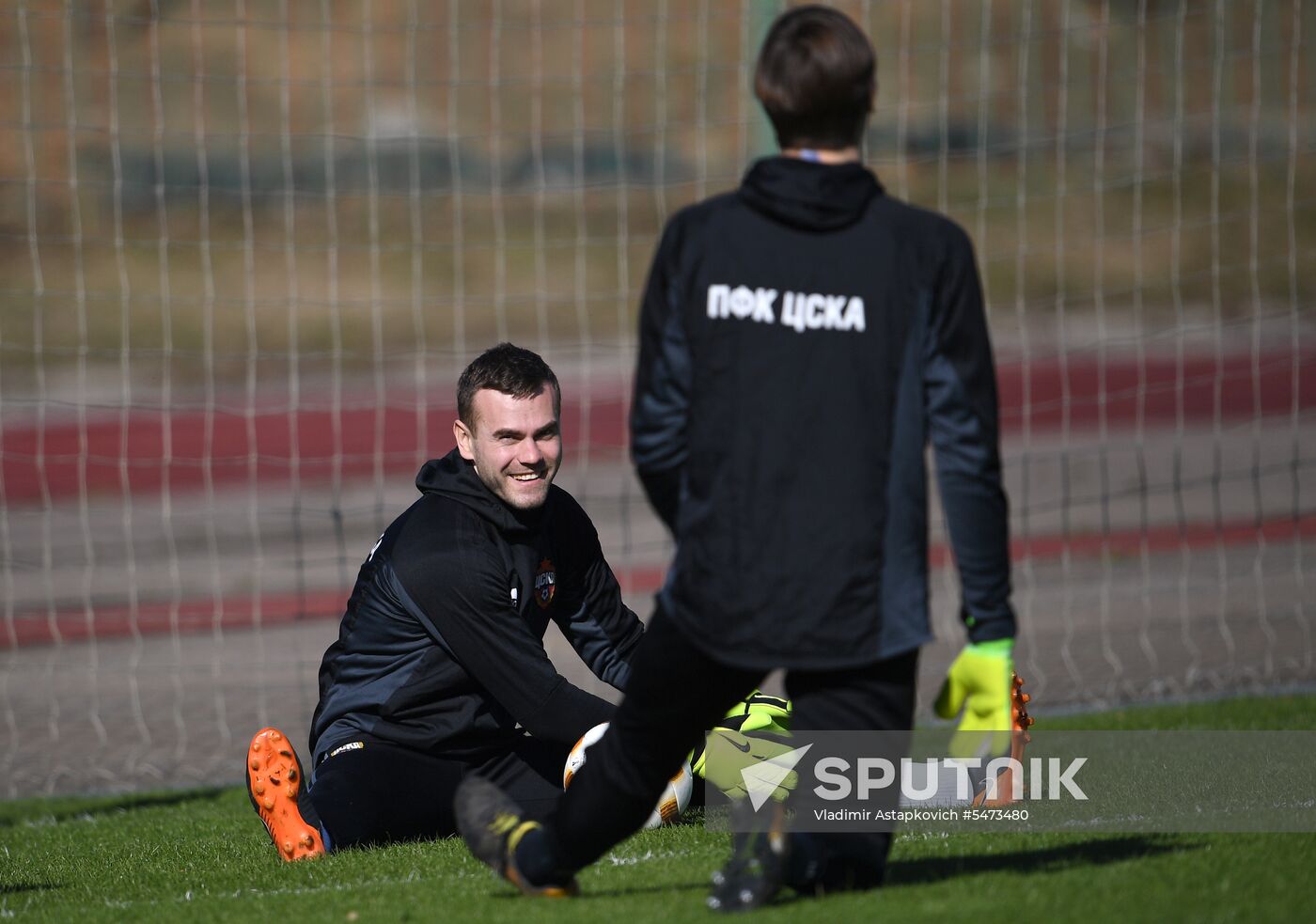 Football. UEFA Europa League. PFC CSKA's training session