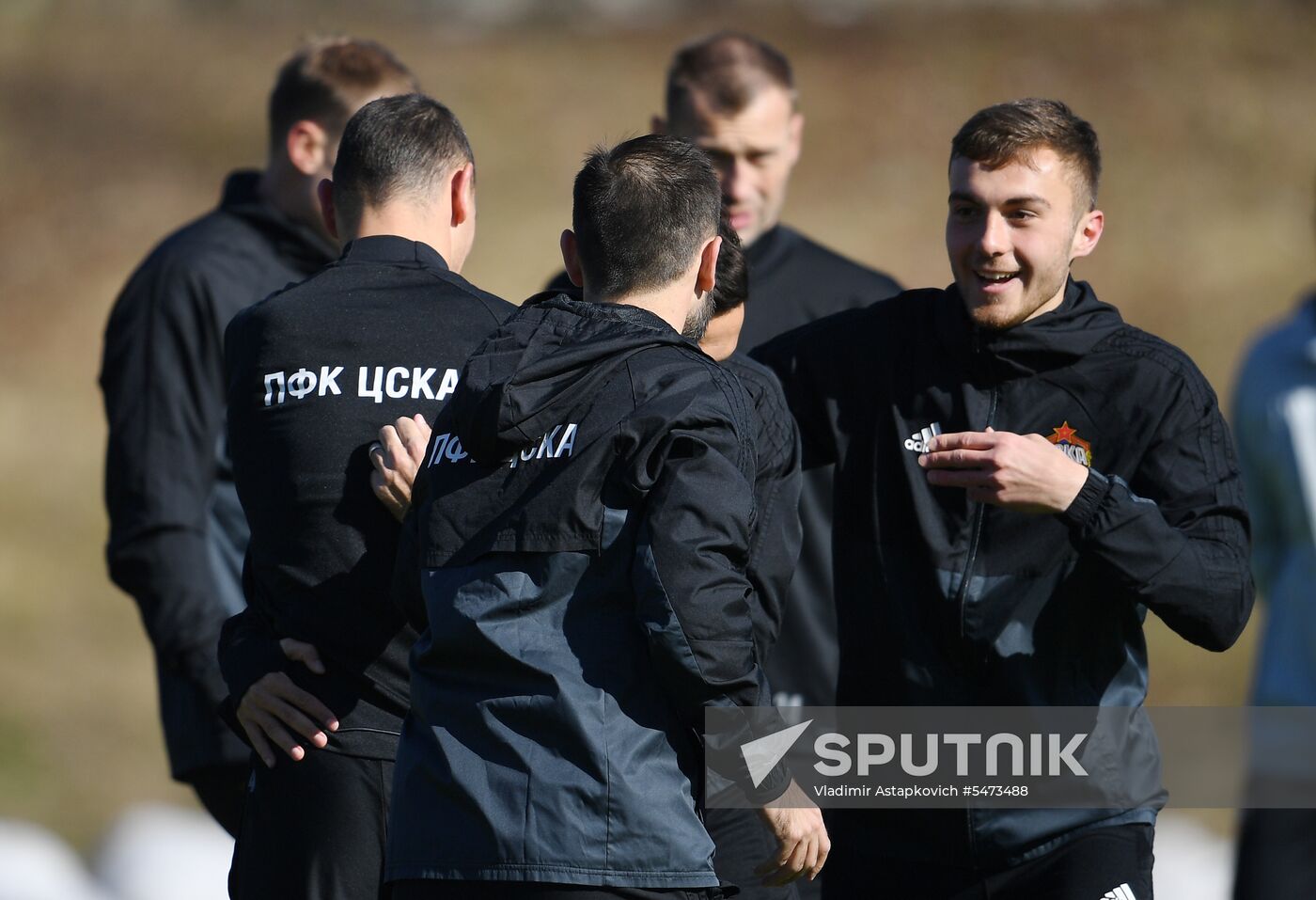 Football. UEFA Europa League. PFC CSKA's training session