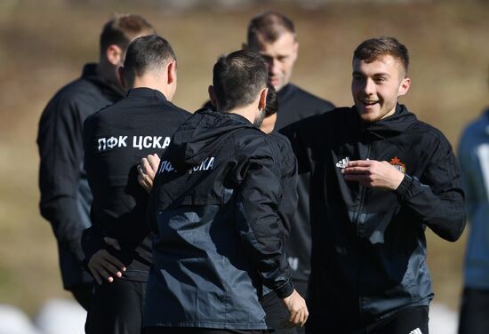 Football. UEFA Europa League. PFC CSKA's training session