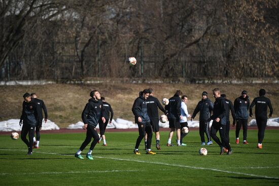 Football. UEFA Europa League. PFC CSKA's training session