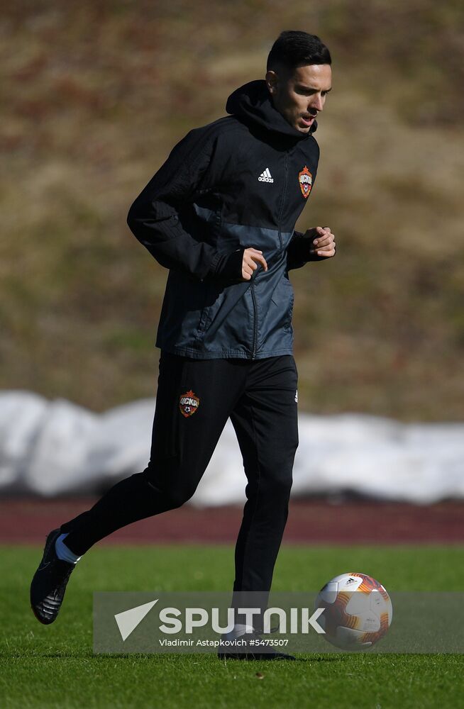 Football. UEFA Europa League. PFC CSKA's training session