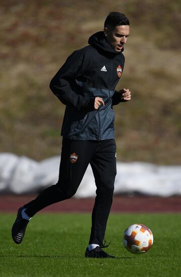 Football. UEFA Europa League. PFC CSKA's training session