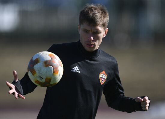 Football. UEFA Europa League. PFC CSKA's training session