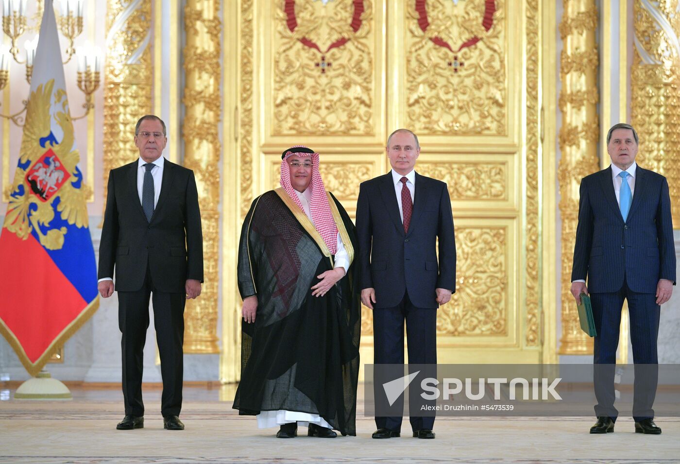 Russian President Vladimir Putin receives credentials from foreign ambassadors