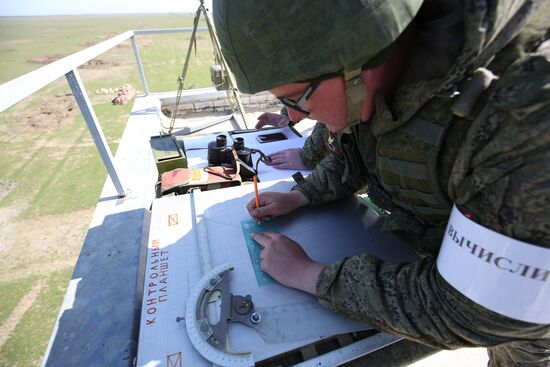 2018 Masters of Artillery Fire contest in Southern Military District