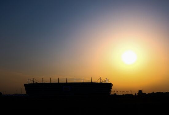 Football. Kaliningrad Stadium hosts first official match