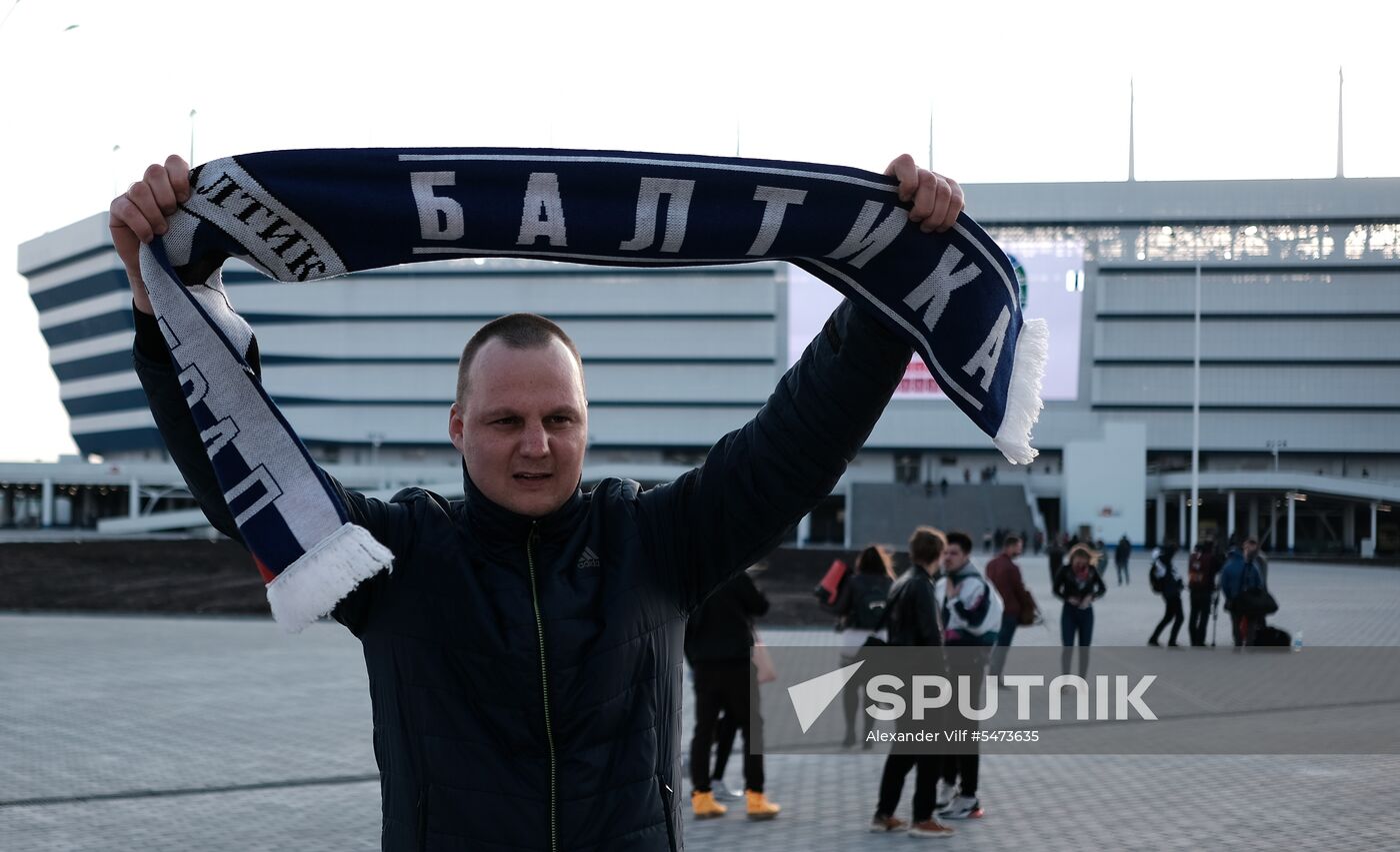 Football. Kaliningrad Stadium hosts first official match
