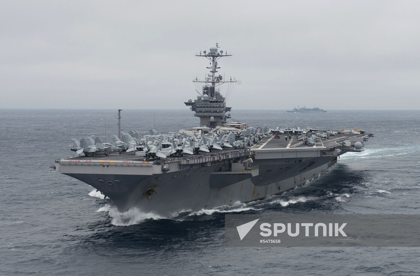 United States Navy strike group led by USS Harry S. Truman leaves port of Norfolk