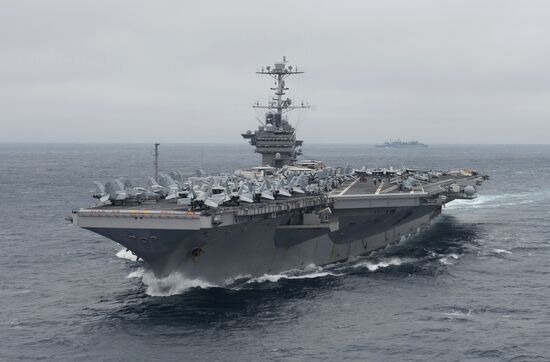 United States Navy strike group led by USS Harry S. Truman leaves port of Norfolk