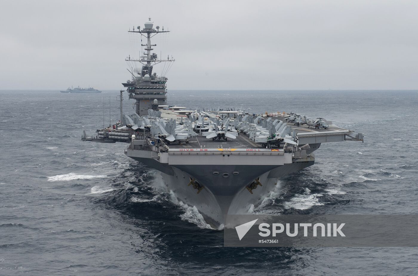 United States Navy strike group led by USS Harry S. Truman leaves port of Norfolk