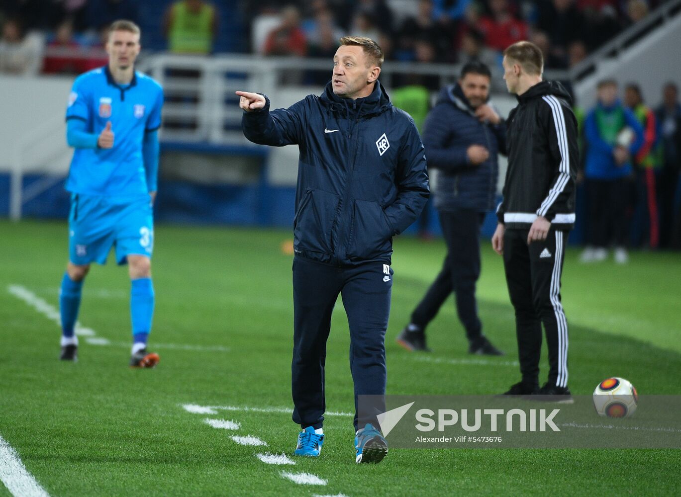Football. Kaliningrad Stadium hosts first official match