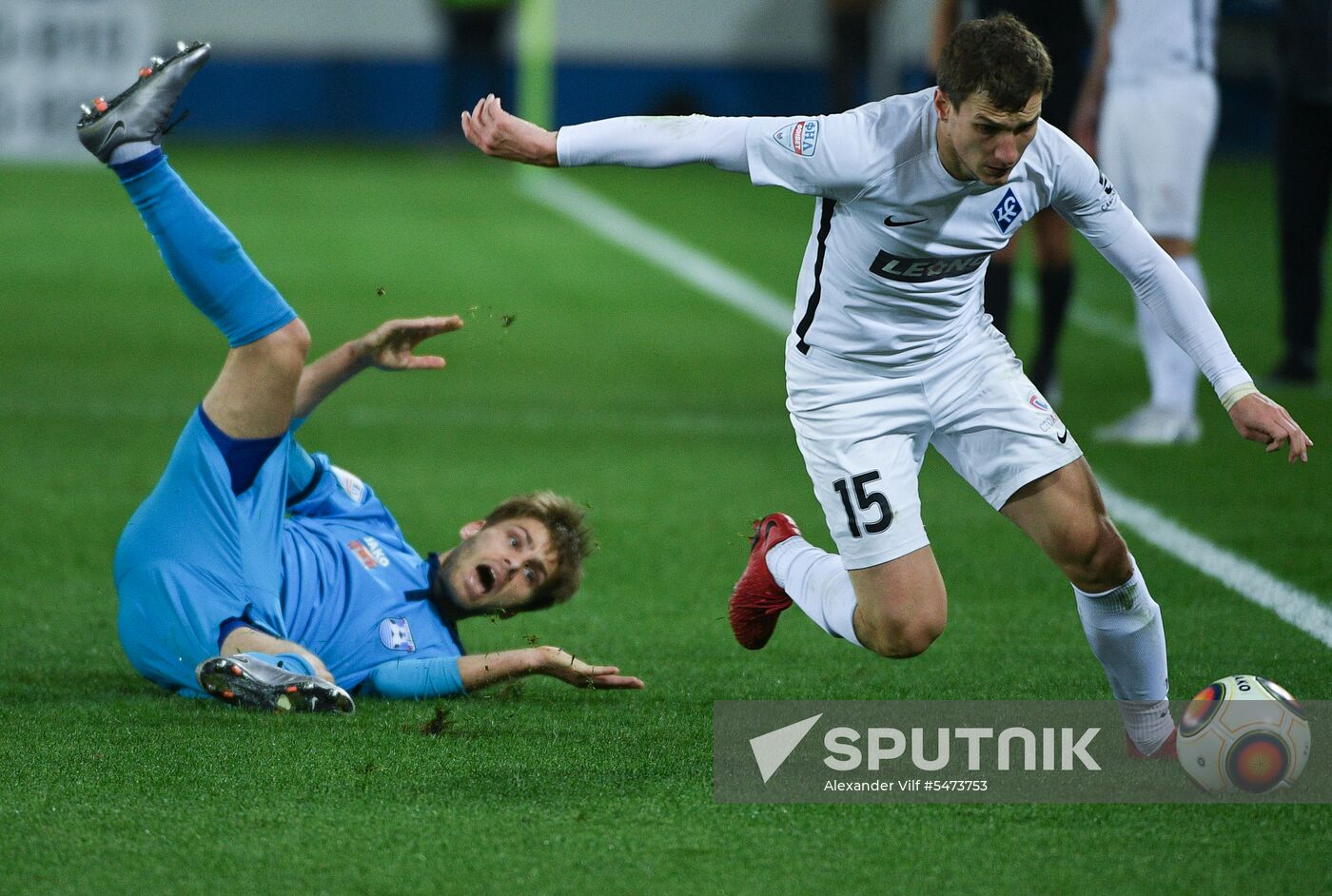 Football. Kaliningrad Stadium hosts first official match